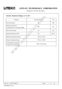 LTL2V3VYKL12 Datasheet Page 2