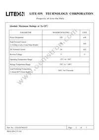 LTL42CW65AT Datasheet Page 2