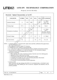 LTL42CW65AT Datasheet Page 3