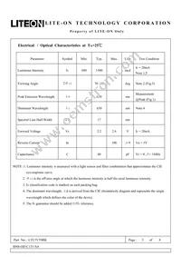 LTL5V3SRK Datasheet Page 3