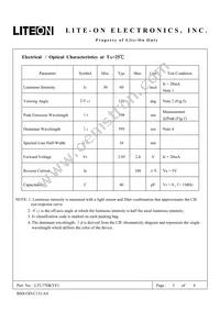 LTL77HKYE1 Datasheet Page 3