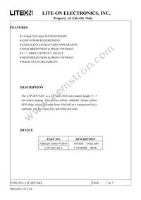 LTP-2057AKY Datasheet Cover