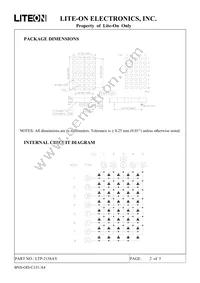 LTP-2158AY Datasheet Page 2