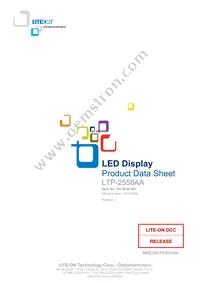 LTP-2558AA Datasheet Cover