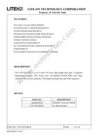 LTP-3363CKR-P Datasheet Page 2