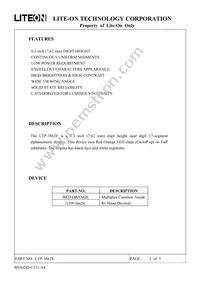 LTP-3862E Datasheet Cover