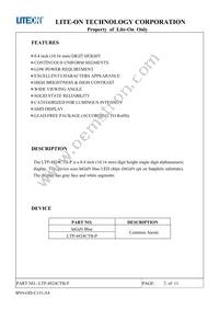 LTP-4824CTB-P Datasheet Page 2