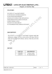 LTP-587Y Datasheet Cover