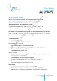 LTPL-C034UVH410 Datasheet Page 18