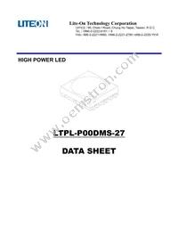 LTPL-P00DMS27 Datasheet Cover