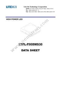 LTPL-P00DMS30 Datasheet Cover