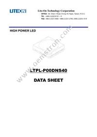 LTPL-P00DNS40 Datasheet Cover