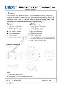 LTPL-P00DWS65 Datasheet Cover