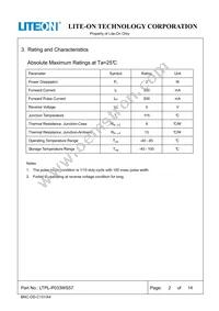 LTPL-P033WS57 Datasheet Page 2