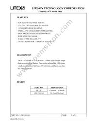 LTS-2301AB Datasheet Cover