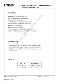 LTS-3403LE Datasheet Cover