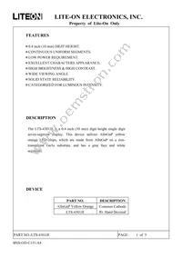 LTS-4301JF Datasheet Cover