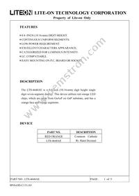 LTS-4640AE Datasheet Cover