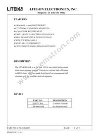 LTS-4940AHR Datasheet Cover