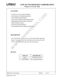 LTS-5501AB Datasheet Cover