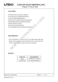 LTS-5503AB Datasheet Cover