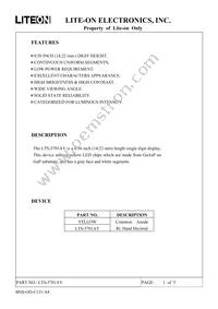 LTS-5701AY Datasheet Cover