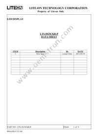 LTS-5825CKR-P Datasheet Cover