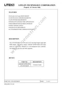 LTS-5825CKR-P Datasheet Page 2