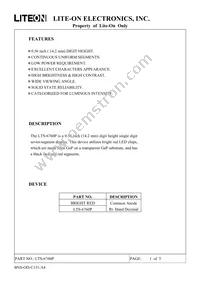 LTS-6760P Datasheet Cover