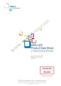 LTSN-E263HEGBK Datasheet Cover