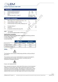LTSR 15-NP Datasheet Page 2