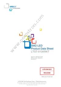 LTST-010KRKT Datasheet Cover