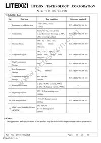 LTST-108KGKT Datasheet Page 11