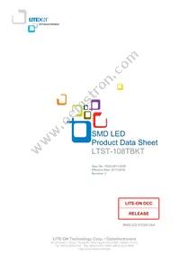 LTST-108TBKT Datasheet Cover