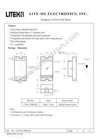 LTST-C150KYKT Datasheet Cover