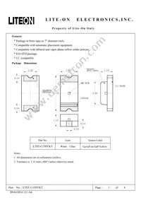 LTST-C150YKT Datasheet Cover