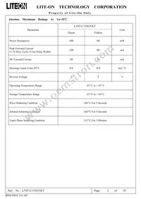 LTST-C155GYKT Datasheet Page 3