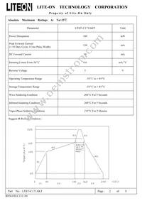 LTST-C171AKT Datasheet Page 3