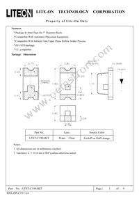 LTST-C190AKT Datasheet Cover