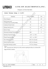 LTST-C190CBKT Datasheet Page 2