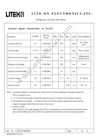 LTST-C190CBKT Datasheet Page 3