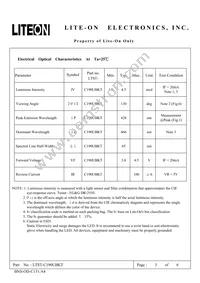 LTST-C190UBKT Datasheet Page 3