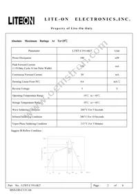 LTST-C191AKT Datasheet Page 2