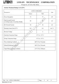 LTST-C195KGJEKT Datasheet Page 2