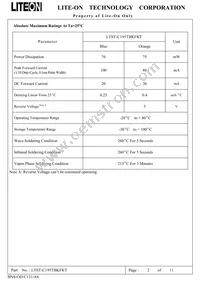 LTST-C195TBKFKT Datasheet Page 3