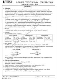 LTST-C195TBKFKT Datasheet Page 10
