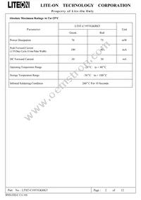 LTST-C195TGKRKT Datasheet Page 3