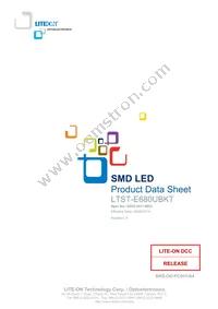 LTST-E680UBKT Datasheet Cover