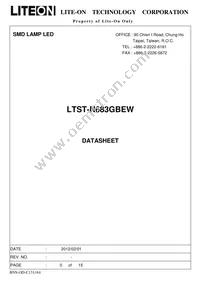 LTST-N683GBEW Datasheet Cover