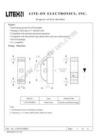 LTST-S220EKT Datasheet Cover